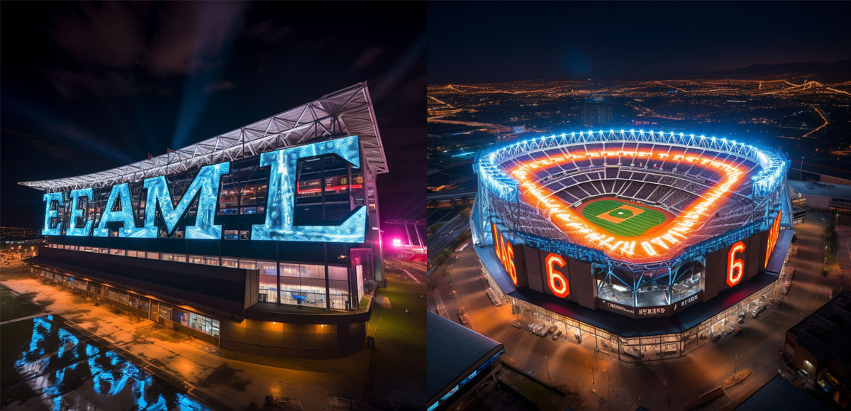 Where Do Huge Light Up Letters On Stadiums Come From